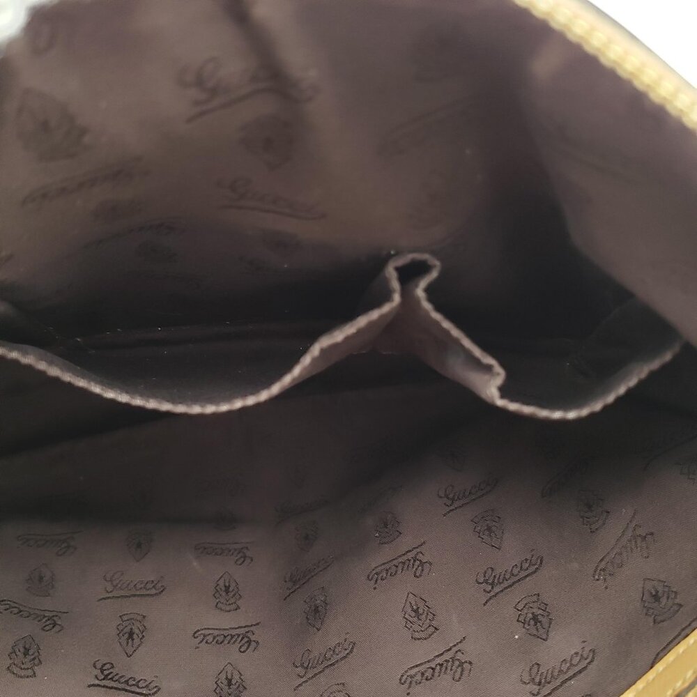 Authentic Gucci Guccissima Horsebit Shoulder Bag/Leather Crossbody - Picture 15 of 16